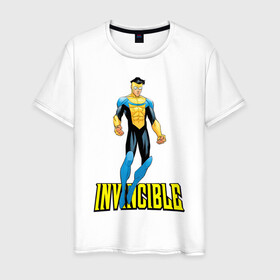 Мужская футболка хлопок с принтом Марк Грэйсон Неуязвимый , 100% хлопок | прямой крой, круглый вырез горловины, длина до линии бедер, слегка спущенное плечо. | damien darkblood | invincible | superman | марк грэйсон | мультсериал | неуязвимый | супергерой