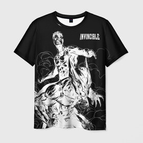 Мужская футболка 3D с принтом Неуязвимый (Invincible) , 100% полиэфир | прямой крой, круглый вырез горловины, длина до линии бедер | damien darkblood | invincible | дэмиен даркблад | мультсериал | непобедимый | неуязвимый