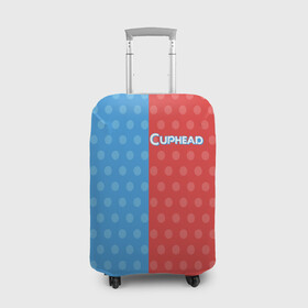 Чехол для чемодана 3D с принтом Title CAPHEAD  , 86% полиэфир, 14% спандекс | двустороннее нанесение принта, прорези для ручек и колес | caphead | cup | mugman | друг | капхейд | кружка | мугман