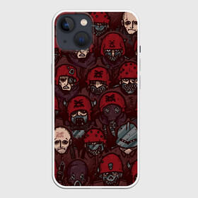 Чехол для iPhone 13 с принтом BLOODPACT ,  |  | Тематика изображения на принте: bloodpact | chaos | khorne | w40k | warhammer | warhammer 40000 | бладпакт | вархаммер | вархаммер 40000 | кровавый договор