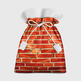 Подарочный 3D мешок с принтом Кирпичная стена , 100% полиэстер | Размер: 29*39 см | Тематика изображения на принте: bricks | wall | камень | кирпичи | стена