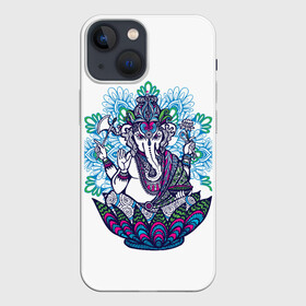 Чехол для iPhone 13 mini с принтом Слон будда ,  |  | будда | будды | буды | медитация | мир | радужные | руки | слон | слон будды | слоны | спокойствие | топор | туристам | хипи | хобот | хоппи | цветы