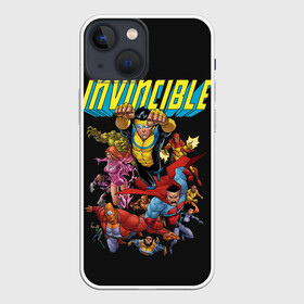 Чехол для iPhone 13 mini с принтом Неуязвимый | Invincible ,  |  | allen | atom | debbie | eve | girl | grayson | immortal | invincible | man | mark | monster | nolan | omni | атом | атомная | вильтрум | вильтрумит | воительница | грейсон | дебби | ева | костюм | марк | монстр | мэн | неуязвимый |