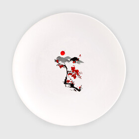 Тарелка с принтом Рисунок Сакура , фарфор | диаметр - 210 мм
диаметр для нанесения принта - 120 мм | горы | красный | пейзаж | рисунок | цветы | япония | японский стиль