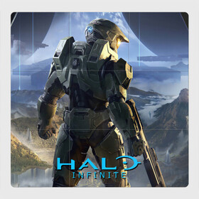 Магнитный плакат 3Х3 с принтом Halo Infinite , Полимерный материал с магнитным слоем | 9 деталей размером 9*9 см | game | games | halo | infinite | microsoft | xbox