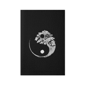 Обложка для паспорта матовая кожа с принтом Yin and Yang. Bonsai Tree , натуральная матовая кожа | размер 19,3 х 13,7 см; прозрачные пластиковые крепления | Тематика изображения на принте: black | bonsai | buddhism | dualism | esotericism | evil | good | japan | negative | philosophy | positive | tree | white | yang | yin | zen | белое | бонсай | буддизм | дерево | дзен | добро | древо | дуализм | зло | инь | негатив | позитив | философия |