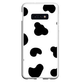Чехол для Samsung S10E с принтом Cow print , Силикон | Область печати: задняя сторона чехла, без боковых панелей | cow | summertime | корова | лето | минимализм