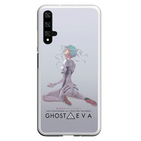 Чехол для Honor 20 с принтом Ghost in the Eva , Силикон | Область печати: задняя сторона чехла, без боковых панелей | Тематика изображения на принте: anime | cyberpunk | eva | evangelion | ghost in the shell | аниме | анимэ | ева | евангелион | киберпанк | призрак в доспехах