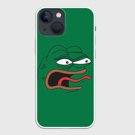 Чехол для iPhone 13 mini с принтом Pepe skin ,  |  | kekw | mem | pepe | smile | smiles | twitch | мемы | пепе | рофлан | смайл | смайлы | твитч