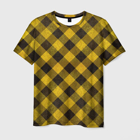 Мужская футболка 3D с принтом В клетку , 100% полиэфир | прямой крой, круглый вырез горловины, длина до линии бедер | checkered | squares | квадраты | клетчатый | полосы