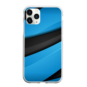 Чехол для iPhone 11 Pro матовый с принтом Blue Sport Style , Силикон |  | Тематика изображения на принте: 3d | 3д | sport | абстракция | линии | паттерн | соты | спортивный стиль | текстуры