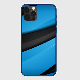 Чехол для iPhone 12 Pro с принтом Blue Sport Style , силикон | область печати: задняя сторона чехла, без боковых панелей | Тематика изображения на принте: 3d | 3д | sport | абстракция | линии | паттерн | соты | спортивный стиль | текстуры