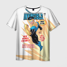 Мужская футболка 3D с принтом НЕУЯЗВИМЫЙ | INVINCIBLE , 100% полиэфир | прямой крой, круглый вырез горловины, длина до линии бедер | comics | damien darkblood | invincible | дэмиен даркблад | комикс | комиксы | мультсериал | непобедимый | неуязвимый
