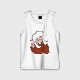 Детская майка хлопок с принтом Chibi Inuyasha ,  |  | Тематика изображения на принте: anime | chibi | inuyasha | kitsune | youkai | аниме | ёкай | инуяша | кицуне | чиби