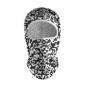 Балаклава 3D с принтом Пиксельный Узор , 100% полиэстер, ткань с особыми свойствами — Activecool | плотность 150–180 г/м2; хорошо тянется, но при этом сохраняет форму. Закрывает шею, вокруг отверстия для глаз кайма. Единый размер | Тематика изображения на принте: blackwhite | pixels | пиксели | узор | чернобелый