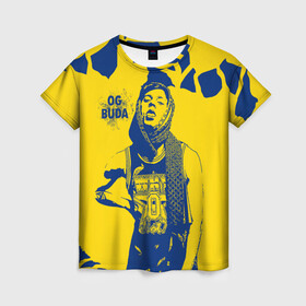 Женская футболка 3D с принтом OG Buda , 100% полиэфир ( синтетическое хлопкоподобное полотно) | прямой крой, круглый вырез горловины, длина до линии бедер | og buda | rap | буда | григорий ляхов | музыка | ог буда | певец | русский рэп | рэп | рэпер
