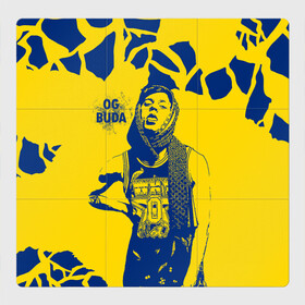 Магнитный плакат 3Х3 с принтом OG Buda , Полимерный материал с магнитным слоем | 9 деталей размером 9*9 см | og buda | rap | буда | григорий ляхов | музыка | ог буда | певец | русский рэп | рэп | рэпер