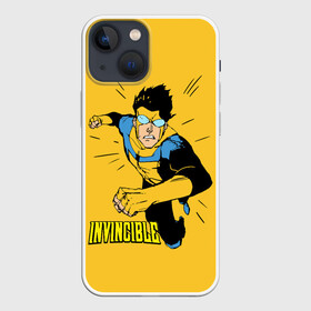 Чехол для iPhone 13 mini с принтом Неуязвимый   Invincible ,  |  | boy | cartoon | damien darkblood | hero | invincible | superhero | герой | марк грейсон | мультик | мультсериал | непобедимый | неуязвимый | персонаж | супергерой