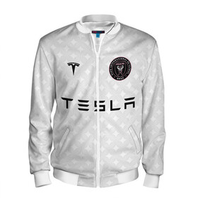 Мужской бомбер 3D с принтом INTER MIAMI FC TESLA KIT , 100% полиэстер | застегивается на молнию, по бокам два кармана без застежек, по низу бомбера и на воротнике - эластичная резинка | championship | fc | football | footer | inter miami | soccer | socker | sport | европейская лига | майами | одежда | спорт | спортивный | униформа | футбол | футбольный клуб | чемпионат