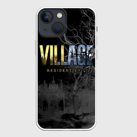 Чехол для iPhone 13 mini с принтом Resident Evil Village ,  |  | resident evil | survival horror | village | вилладж | деревня | компьютерная игра | ночь | обитель зла | сухие деревья