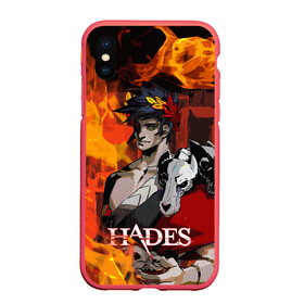 Чехол для iPhone XS Max матовый с принтом Hades , Силикон | Область печати: задняя сторона чехла, без боковых панелей | hades | zagreus | аид | греческие боги | дионис | загрей | зевс