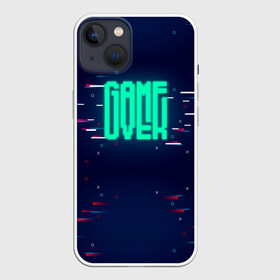 Чехол для iPhone 13 с принтом Game Over ,  |  | darknet | ddos | game | hack | hacker | hax | neon | over | watch dogs | атака | взлом | код | кто я | неон | программист | хакер | хакинг