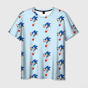 Мужская футболка 3D с принтом Sonics dance , 100% полиэфир | прямой крой, круглый вырез горловины, длина до линии бедер | sonic | доктор эггман | ёж | ёж шедоу | ехидна наклз | майлз прауэр | соник | тейлз | эми роуз