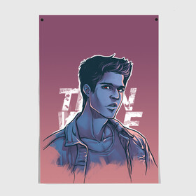 Постер с принтом Teen Wolf Scott McCall , 100% бумага
 | бумага, плотность 150 мг. Матовая, но за счет высокого коэффициента гладкости имеет небольшой блеск и дает на свету блики, но в отличии от глянцевой бумаги не покрыта лаком | alpha | beta | derek | derek hale | omega | scott | scott mccall | serial | stiles | stiles stilinski | teen wolf | wolf | бета | волк | волки | волчонок | дерек | дерек хейл | оборотень | оборотни | ольфа | омега | сериал | скотт | скотт макколл | стайлз