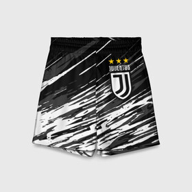 Детские спортивные шорты 3D с принтом JUVENTUS / ЮВЕНТУС / БРЫЗГИ ,  100% полиэстер
 | пояс оформлен широкой мягкой резинкой, ткань тянется
 | Тематика изображения на принте: fifa | football | football club. | juventus football club | sport | uefa | английская премьер лига | лига финал | матч | спорт | уефа | финал | фифа | футбол | футбольный клуб | ювентус