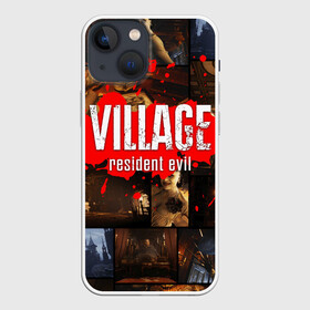 Чехол для iPhone 13 mini с принтом RESIDENT EVIL 8 VILLAGE ,  |  | biohazard | game. | resident 8 | resident evil village | госпожа димитреску | игра | итан уинтерс | резидент 8 | резидент эвил вилладж | ужасы