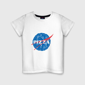 Детская футболка хлопок с принтом NASA Pizza , 100% хлопок | круглый вырез горловины, полуприлегающий силуэт, длина до линии бедер | mars | moon | nasa | астероид | астронавт | астрономия | вселенная | гагарин | галактика | земля | илон | комета | космонавт | космос | луна | марс | маск | наса | небо | нло | пицца | планета | пришелец | ракета