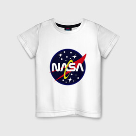 Детская футболка хлопок с принтом Space NASA , 100% хлопок | круглый вырез горловины, полуприлегающий силуэт, длина до линии бедер | mars | moon | nasa | астероид | астронавт | астрономия | вселенная | гагарин | галактика | земля | илон | комета | космонавт | космос | луна | марс | маск | наса | небо | нло | планета | полёт | пришелец | ракета