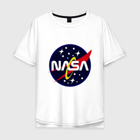 Мужская футболка хлопок Oversize с принтом Space NASA , 100% хлопок | свободный крой, круглый ворот, “спинка” длиннее передней части | mars | moon | nasa | астероид | астронавт | астрономия | вселенная | гагарин | галактика | земля | илон | комета | космонавт | космос | луна | марс | маск | наса | небо | нло | планета | полёт | пришелец | ракета