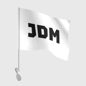 Флаг для автомобиля с принтом ЖДМ , 100% полиэстер | Размер: 30*21 см | авто японии | в топе | в тренде | ждм | японские авто
