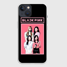 Чехол для iPhone 13 с принтом BP Band ,  |  | black pink | blackpink | pop | блэк пинк | ким дженни | ким джи су | корейцы | лалиса манобан | музыка | поп | попса | розэ