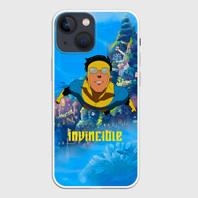 Чехол для iPhone 13 mini с принтом Марк Грэйсон Неуязвимый ,  |  | damien darkblood | invincible | superman | марк грэйсон | мультсериал | неуязвимый | супергерой