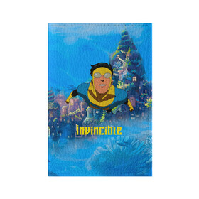 Обложка для паспорта матовая кожа с принтом Марк Грэйсон Неуязвимый , натуральная матовая кожа | размер 19,3 х 13,7 см; прозрачные пластиковые крепления | damien darkblood | invincible | superman | марк грэйсон | мультсериал | неуязвимый | супергерой