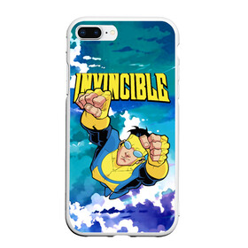 Чехол для iPhone 7Plus/8 Plus матовый с принтом Invincible Mark Grayson , Силикон | Область печати: задняя сторона чехла, без боковых панелей | Тематика изображения на принте: invincible | mark grayson | летит | марк грейсон | мультсериал | небо | неуязвимый | облака | супергерой