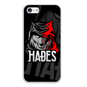 Чехол для iPhone 5/5S матовый с принтом Hades , Силикон | Область печати: задняя сторона чехла, без боковых панелей | hades | roguelike | бесконечные круги ада | волк | компьютерная игра | красный | эмблема