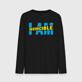 Мужской лонгслив хлопок с принтом I am Invincible , 100% хлопок |  | allen | invincible | omni man | omniman | superhero | алиен | аллен | инвинсибл | неуязвимый | омнимэн | супергерои