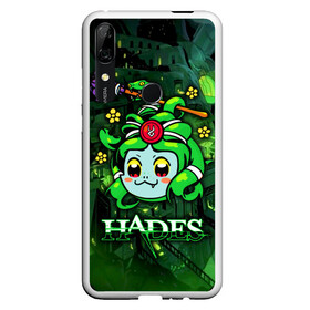 Чехол для Honor P Smart Z с принтом Hades Dusa Gorgon , Силикон | Область печати: задняя сторона чехла, без боковых панелей | Тематика изображения на принте: dusa | gorgon | hades | roguelike | бесконечные круги ада | горгона | компьютерная игра | мифология