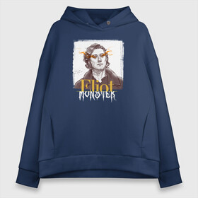 Женское худи Oversize хлопок с принтом Eliot Monster , френч-терри — 70% хлопок, 30% полиэстер. Мягкий теплый начес внутри —100% хлопок | боковые карманы, эластичные манжеты и нижняя кромка, капюшон на магнитной кнопке | coldwater | elliot | fillory | margo | quentin | quentin coldwater | the magicians | волшебники | квентин | марго | филлари | филлори | филори | эллиот