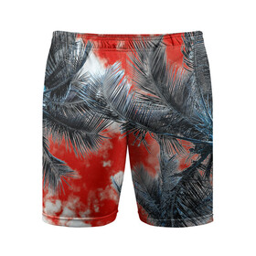 Мужские шорты спортивные с принтом Tropics Inverted ,  |  | inverted | palms | небо | пальмы | тропики