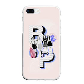 Чехол для iPhone 7Plus/8 Plus матовый с принтом BP Style , Силикон | Область печати: задняя сторона чехла, без боковых панелей | black pink | blackpink | pop | блэк пинк | ким дженни | ким джи су | корейцы | лалиса манобан | музыка | поп | попса | розэ