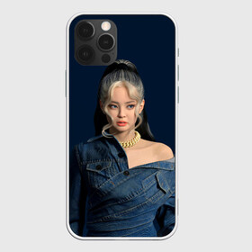 Чехол для iPhone 12 Pro Max с принтом Jennie jeans , Силикон |  | black pink | blackpink | pop | блэк пинк | ким дженни | ким джи су | корейцы | лалиса манобан | музыка | поп | попса | розэ