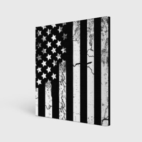 Холст квадратный с принтом ЗВЕЗДНО-ПОЛОСАТЫЙ , 100% ПВХ |  | america | black | dark | flag | graffiti | star | usa | white | америка | белый | граффити | звезды | полосы | ретро | стена | сша | флаг | черный