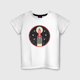 Детская футболка хлопок с принтом USSR Space , 100% хлопок | круглый вырез горловины, полуприлегающий силуэт, длина до линии бедер | mars | moon | nasa | астероид | астронавт | астрономия | вселенная | гагарин | галактика | земля | илон | комета | космонавт | космос | луна | марс | маск | наса | небо | нло | планета | пришелец | ракета | сатурн
