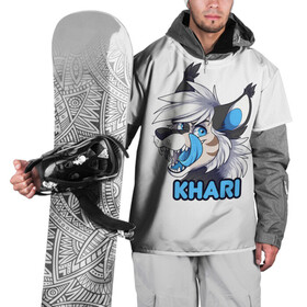 Накидка на куртку 3D с принтом Furry wolf Khari , 100% полиэстер |  | furry | khari | антропоморфное животное | волк | животные | зверь | фурри | человек