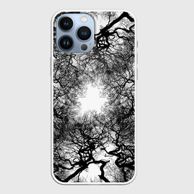 Чехол для iPhone 13 Pro Max с принтом Texture Branches ,  |  | Тематика изображения на принте: abstraction | black | branches | bushes | forest | grove | lines | negative | patterns | shrubs | thickets | trees | white | абстракция | белое | ветви | ветки | деревья | заросли | кустарники | кусты | лес | линии | негатив | роща | узоры | черное