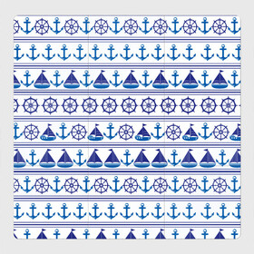 Магнитный плакат 3Х3 с принтом Морские мотивы , Полимерный материал с магнитным слоем | 9 деталей размером 9*9 см | ships | корабли | кораблики | море | морские | морское | руль | штурвал | якорь
